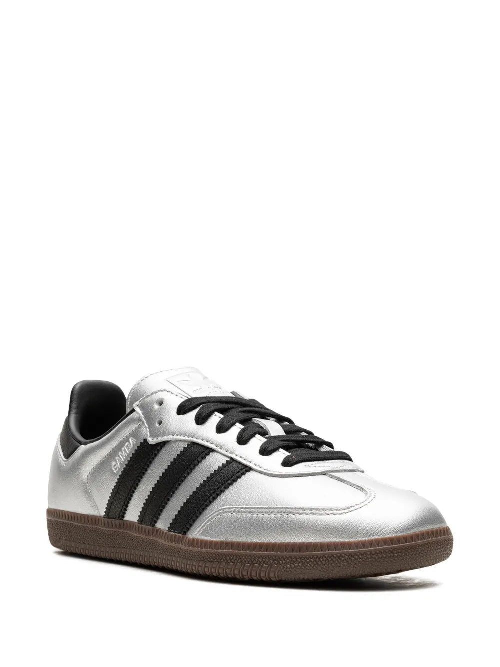 adidas Samba OG "Silver Metallic/Black/Gum" sneakers