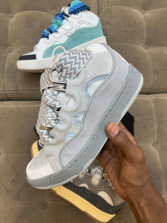 Lanvin Curb Grey Sneakers