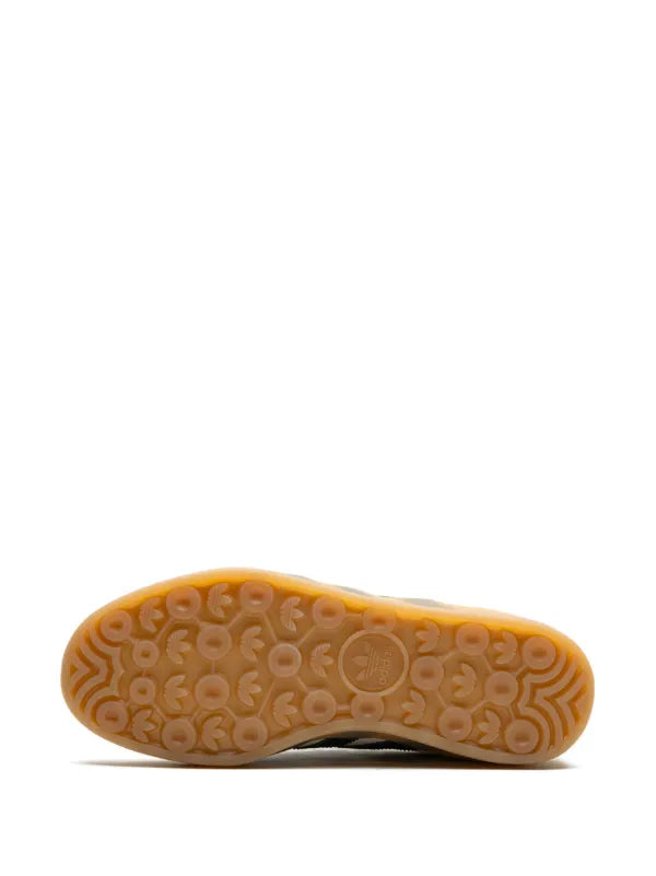 Adidas gazelle Cream and Green Trainers