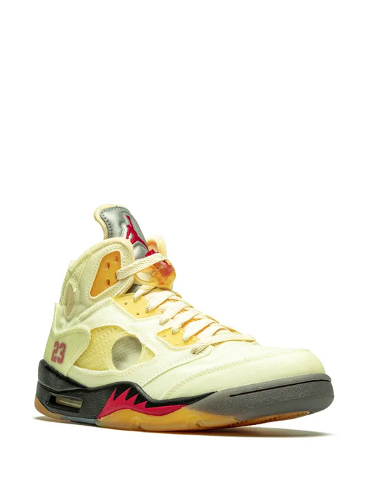 Jordan
x Off-White Air Jordan 5 Retro SP "Sail" sneakers