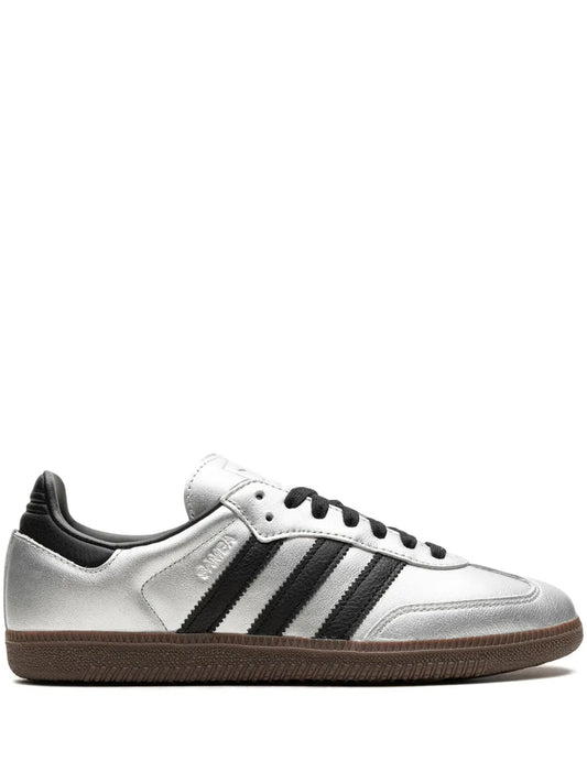 adidas Samba OG "Silver Metallic/Black/Gum" sneakers