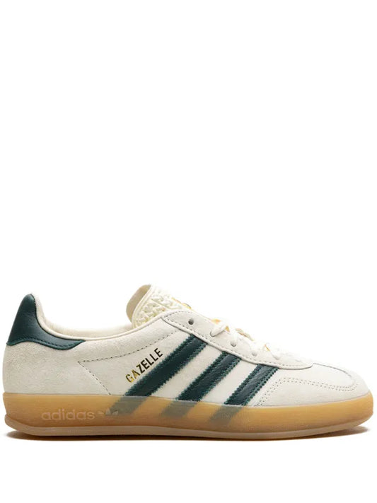 Adidas gazelle Cream and Green Trainers