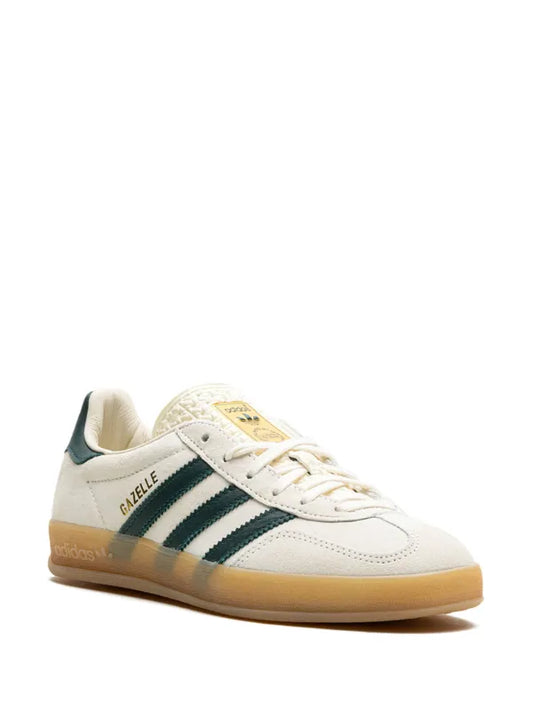 Adidas gazelle Cream and Green Trainers
