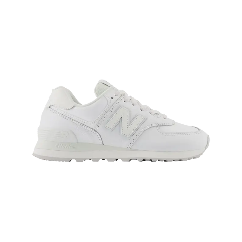 New Balance 574 Triple White Leather