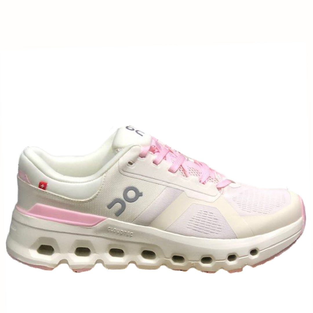 ON Cloudrunner 2 pink and white