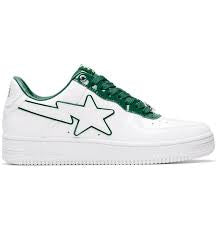 Bape sta white/Green